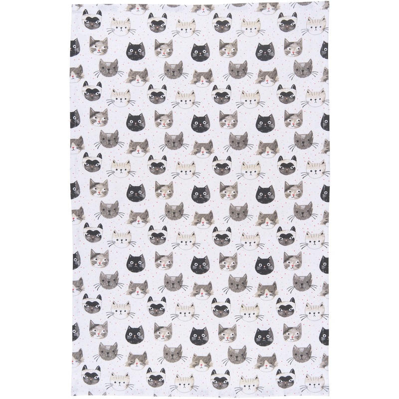Cats Meow Tea Towel