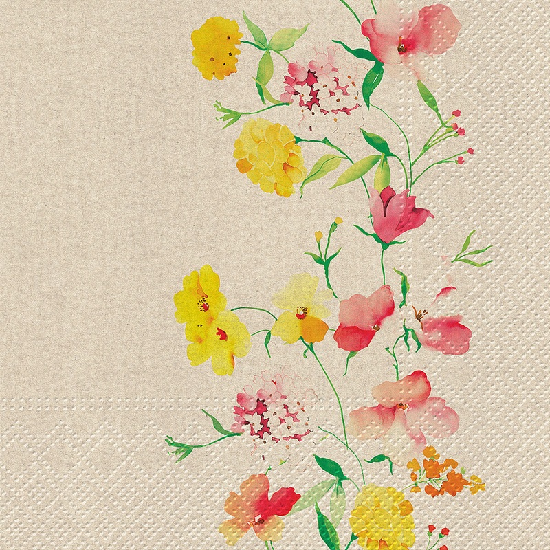 Floral Paper Napkins - Lunch