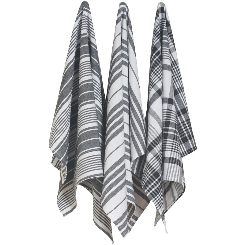 Jumbo Dishtowel set in Black