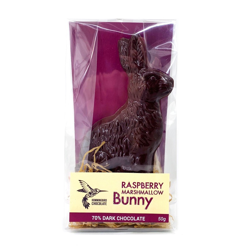 Raspberry Marshmalow Easter Bunny - Hummingbird Chocolate