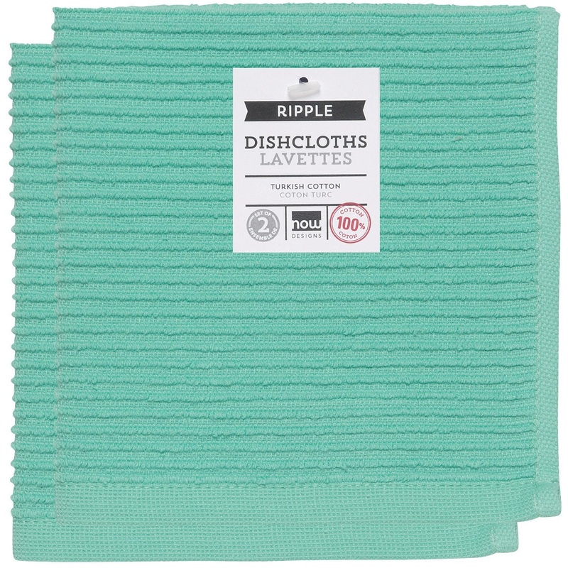 Ripple Dishcloths Set - Lucite Green