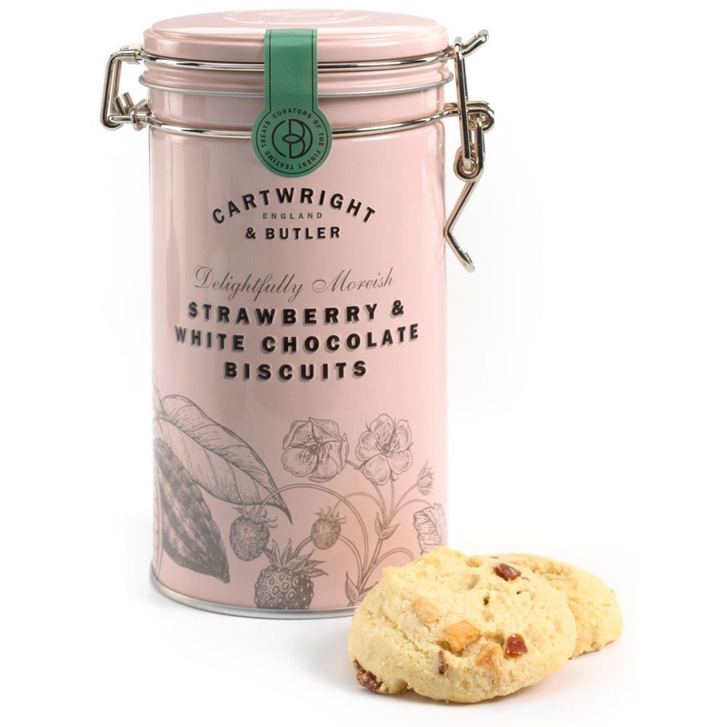 Strawberry & White Chocolate Biscuit Tin