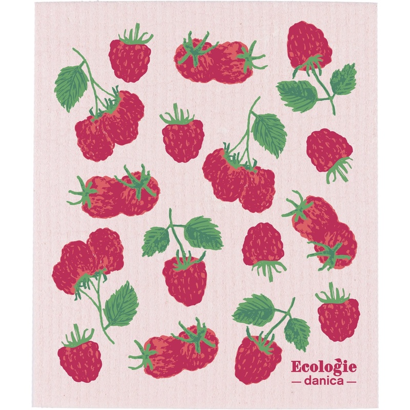 Swedish Dishcloth - Raspberries