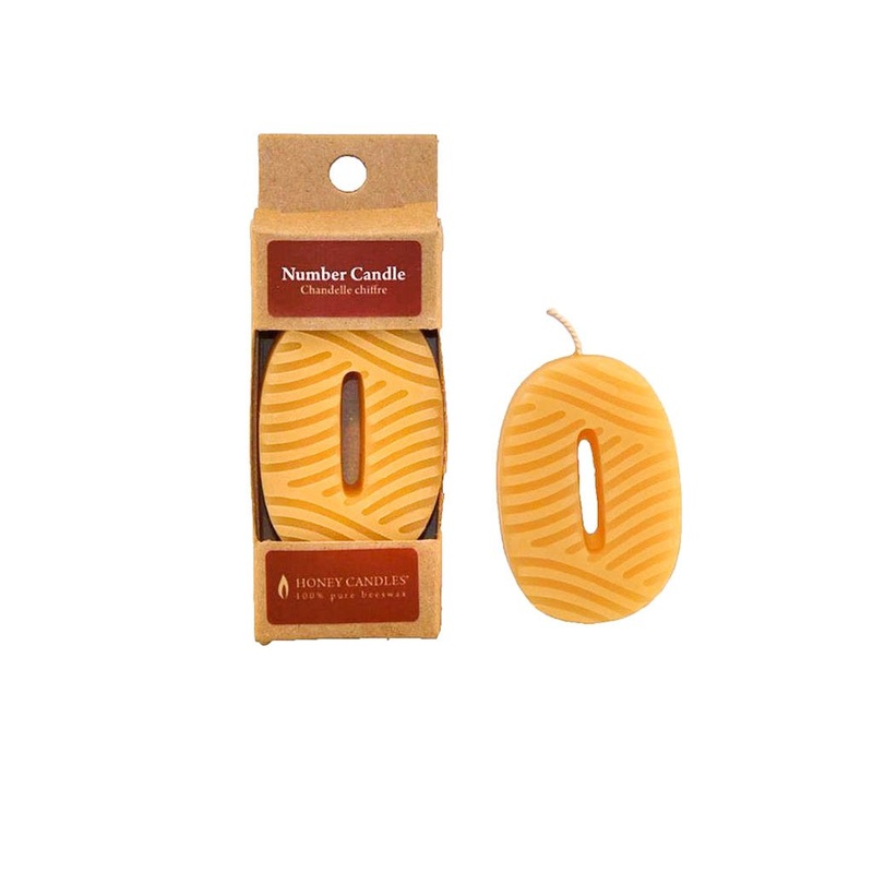 Beeswax Birthday Candle - Zero