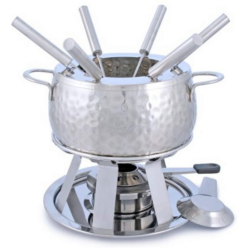 Bienne Stainless Steel 11 piece Fondue Set