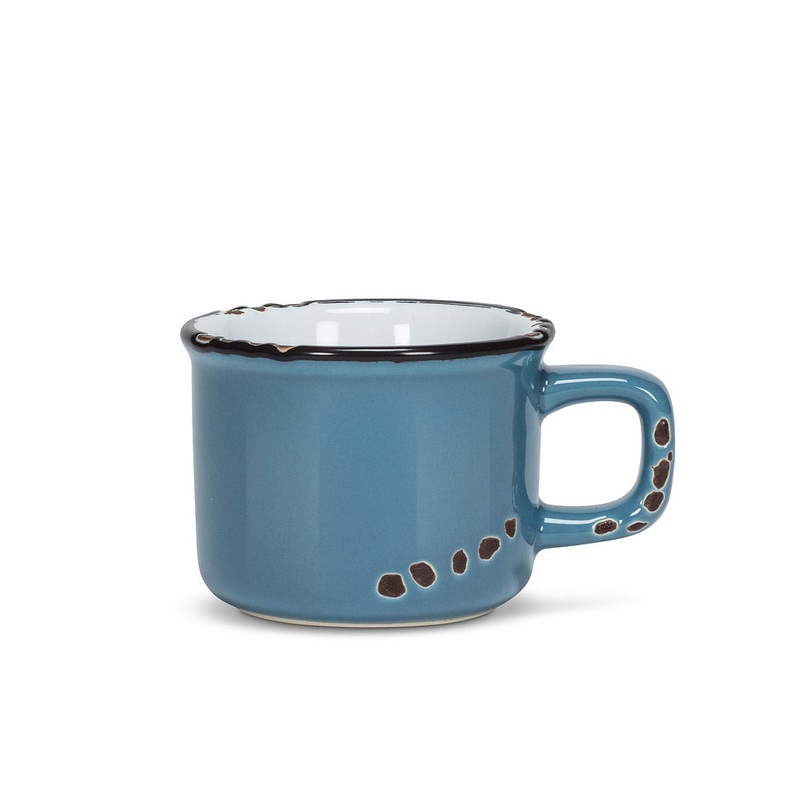 Denim Enamel Look Espresso Cup