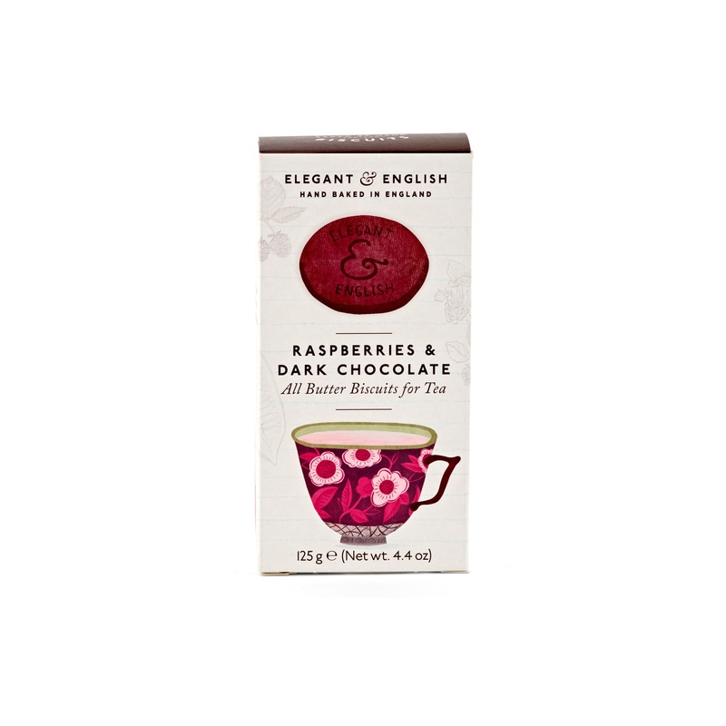 Raspberries & Dark Chocolate Biscuits