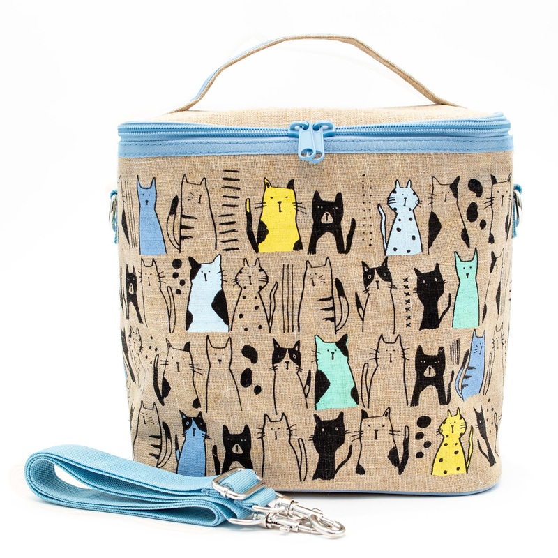 SoYoung Cats Linen Lunch Poche