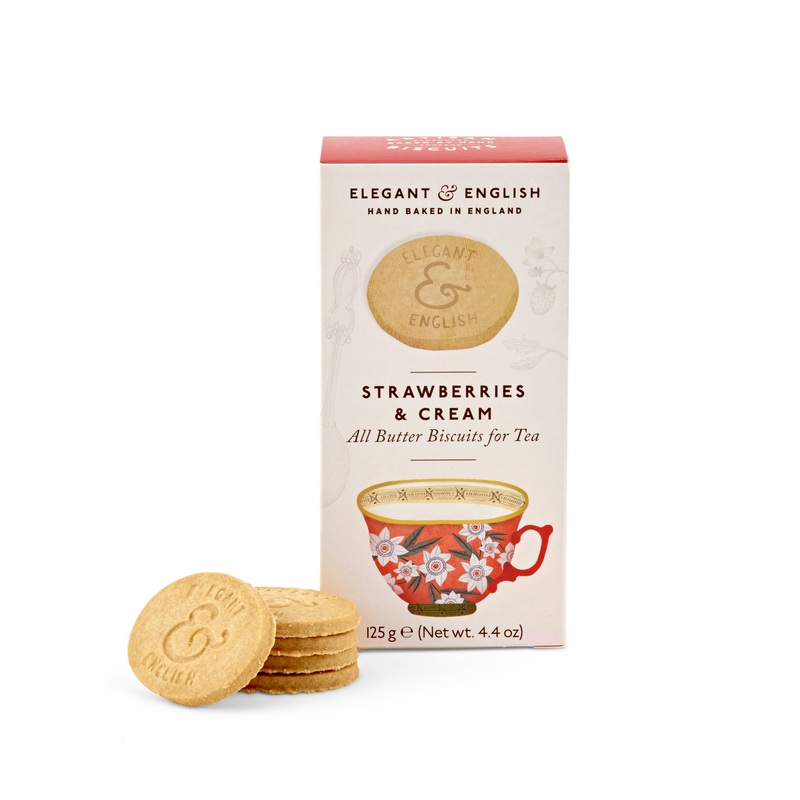 Strawberries and Cream Biscuits