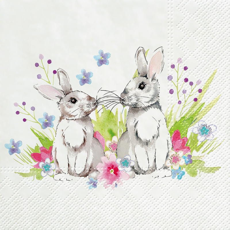 Bunnies Paper Napkins - Lunch