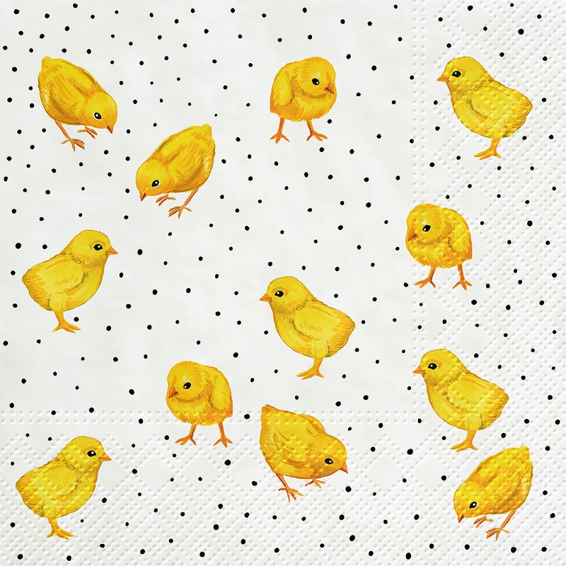 Clucking Chickens Paper Napkins - Lunch