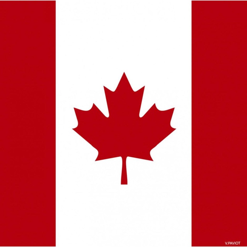 Paviot Cocktail Napkins - Canada Flag