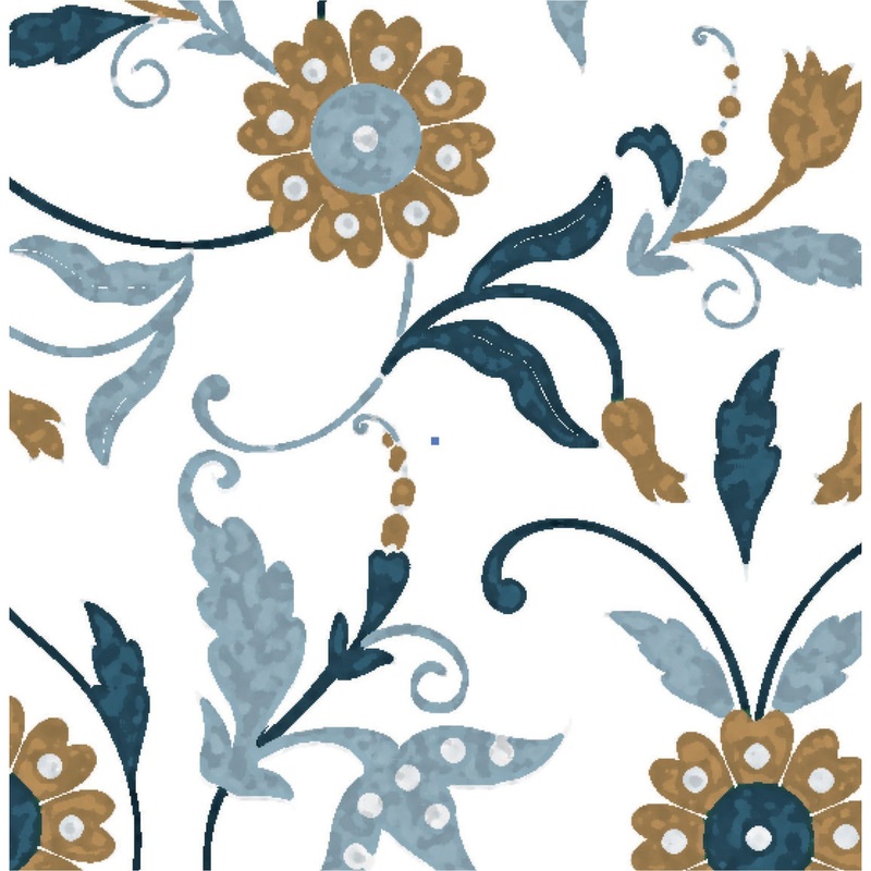 Paviot Dinner Napkins - Fleur Blue
