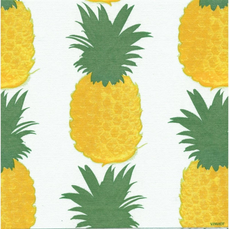 Paviot Dinner Napkins - Pineapple
