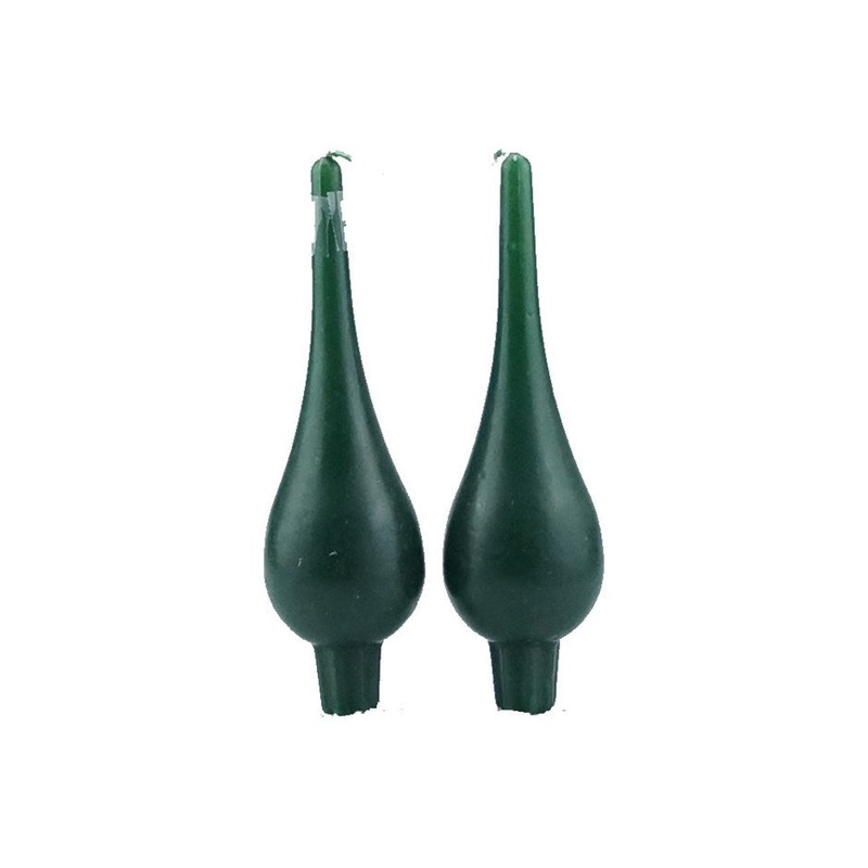 Danish Drop Candles - Green