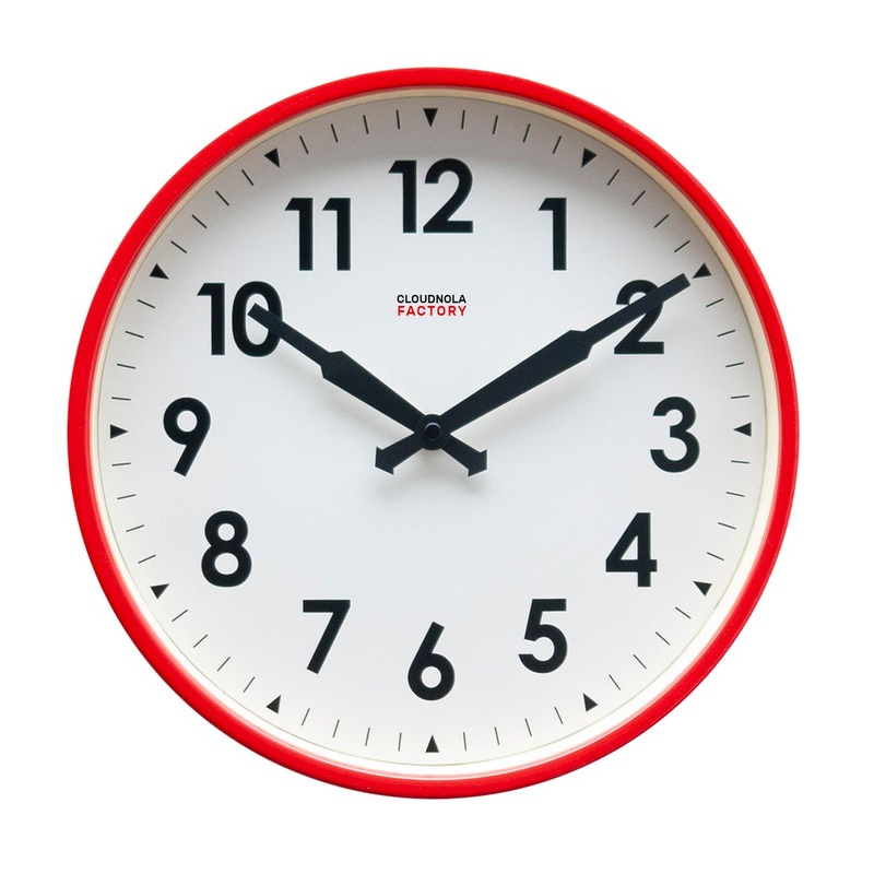 Factory Red Clock
