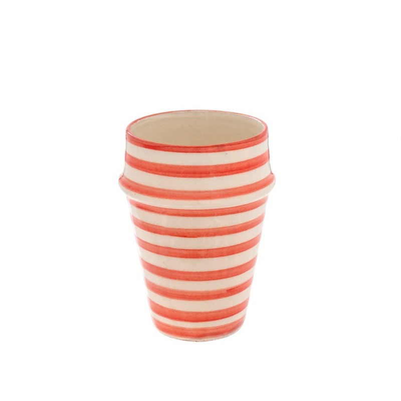 Moroccan Cup - PInk Stripes