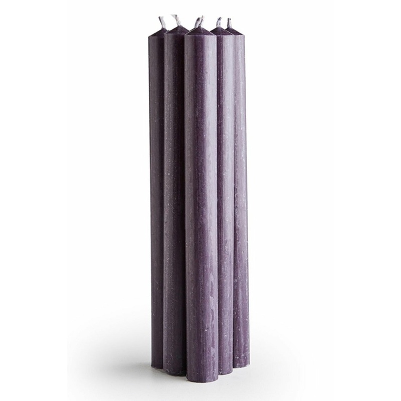 St Eval Taper Candle - Charcoal