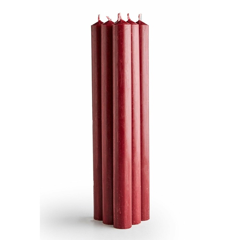 St Eval Taper Candle - Red