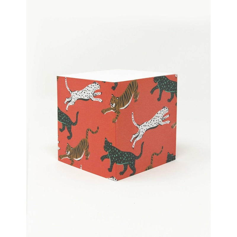 Wild Cat Sticky Note Cube