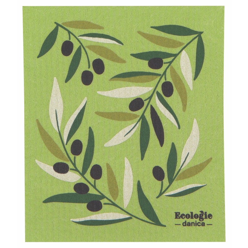Swedish Dishcloth - Olives