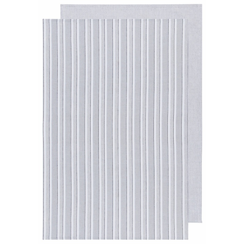 Tea Towel Set - Stripe Fog