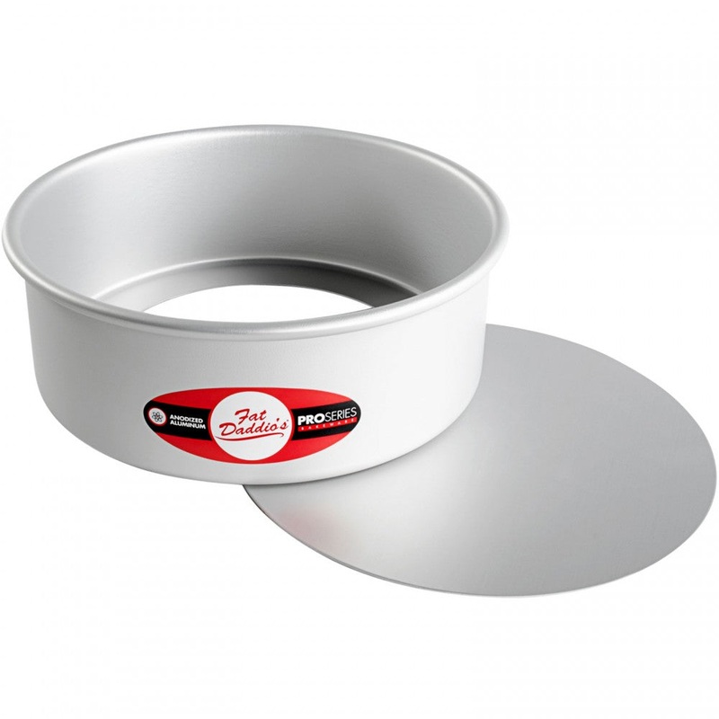 Fat Daddio's 8" x 3" Round Removable Bottom Cake Pan