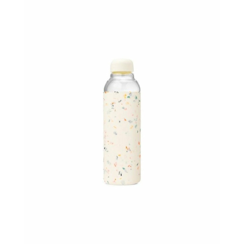 Glass Water Bottle - Terrazzo Cream