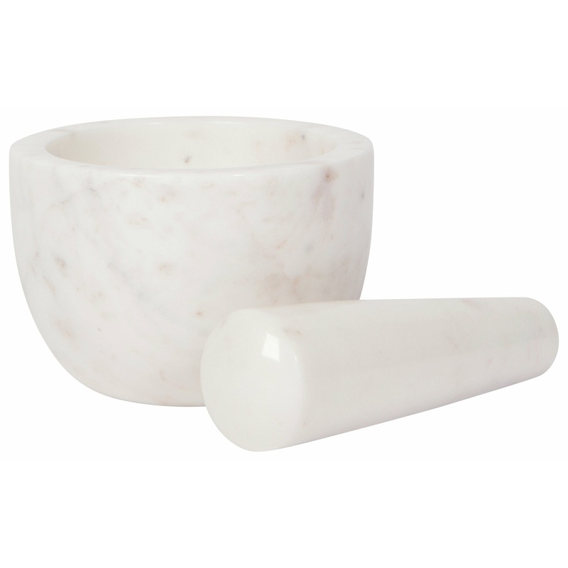Mortar and Pestle - White Marble