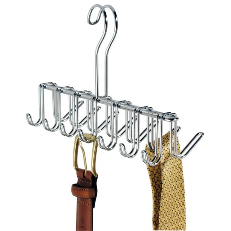 Classico Tie & Belt Rack - Chrome