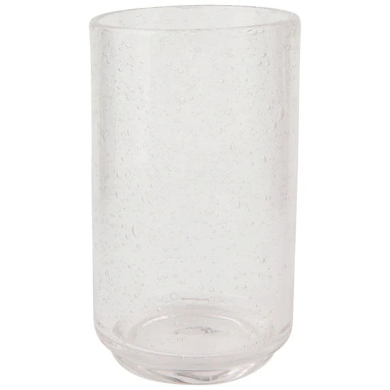 Clear Tall Bubbled Tumbler