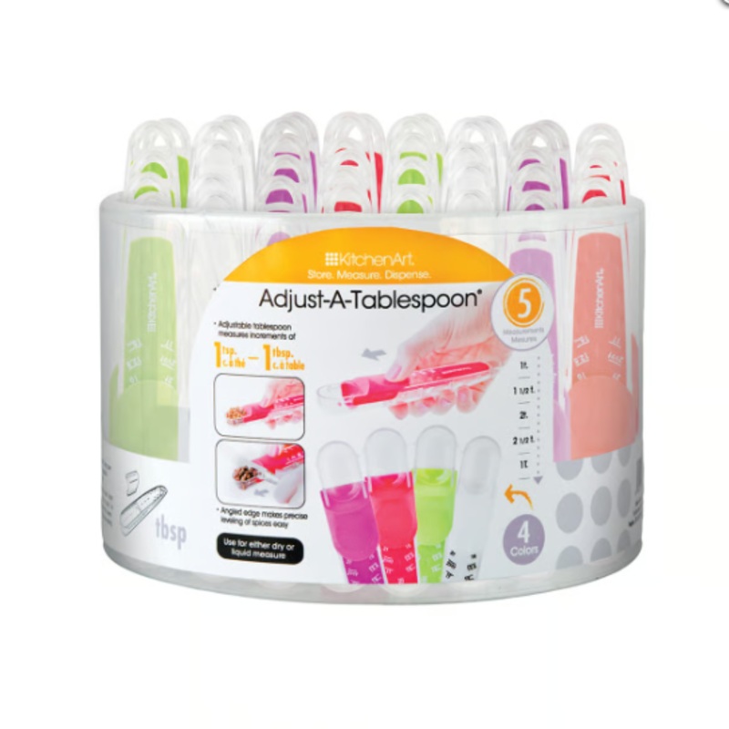 Multicolor Adjust-A-Tablespoon