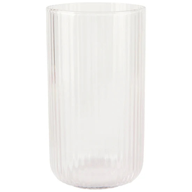 Tall Fluted Tumbler- Clear