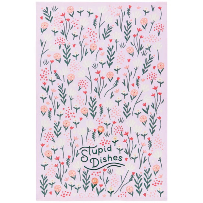 Tea Towel - Stupid Dishes