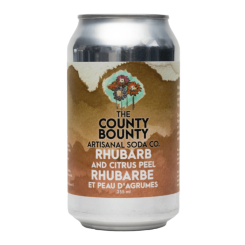 County Bounty - Rhubarb Citrus Peel Soda