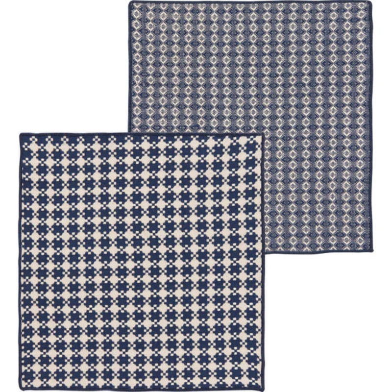 Facet Dishcloth Set - Midnight