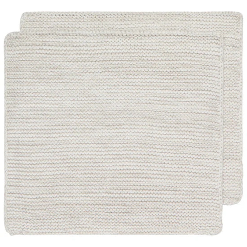 Knit Dishcloth in Dove Grey
