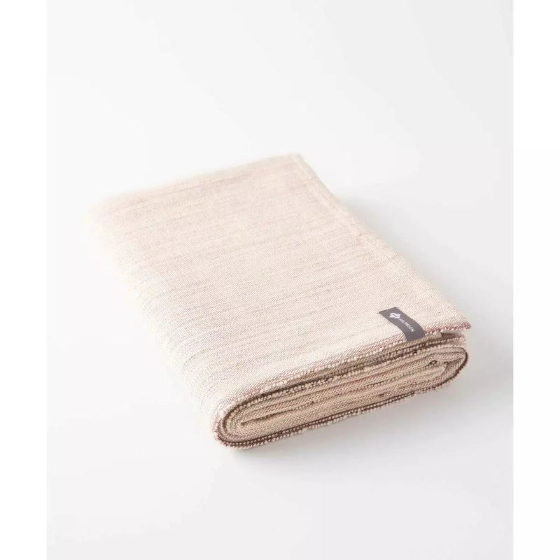 Melange Cotton Yoga Blanket - Rose
