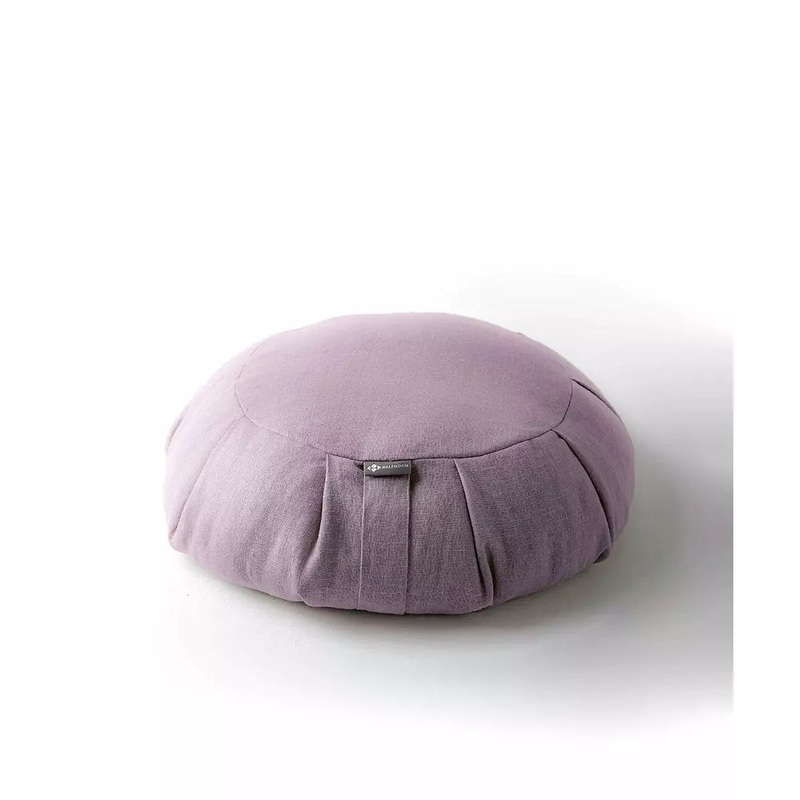 Round Meditation Cushion - Fig Linen
