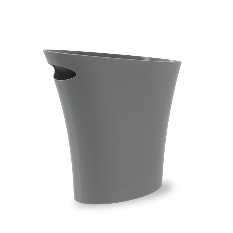 Skinny Garbage Can - Charcoal
