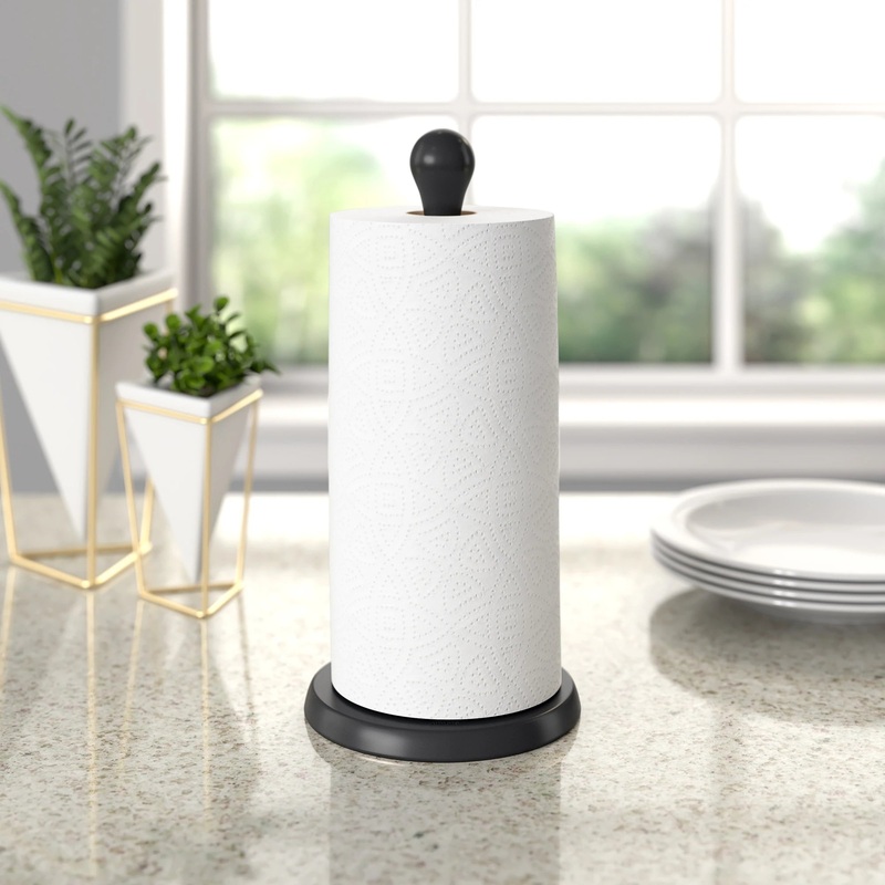 Tug Black Paper Towel Holder