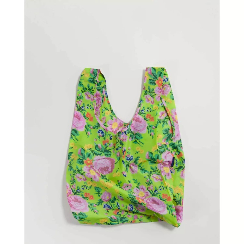 Baggu Tote Bag - Lime Rose