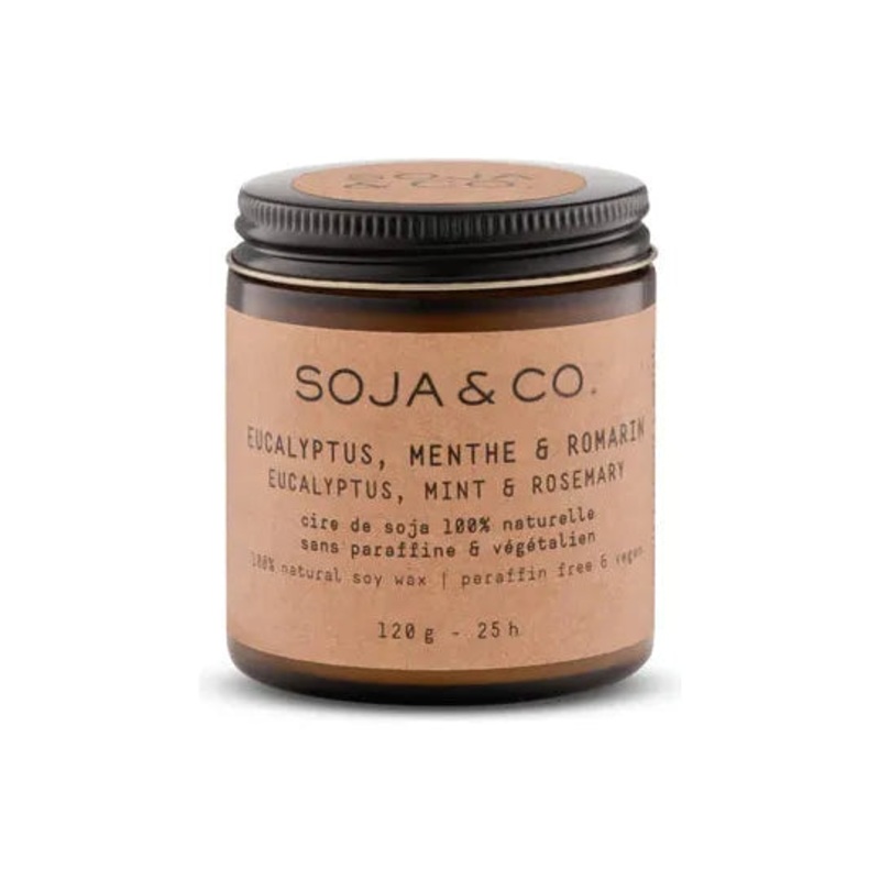 Eucalyptus, Mint & Rosemary Candle 4oz.
