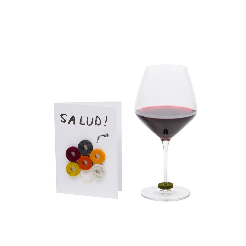 Felt Wine Markers - Salud