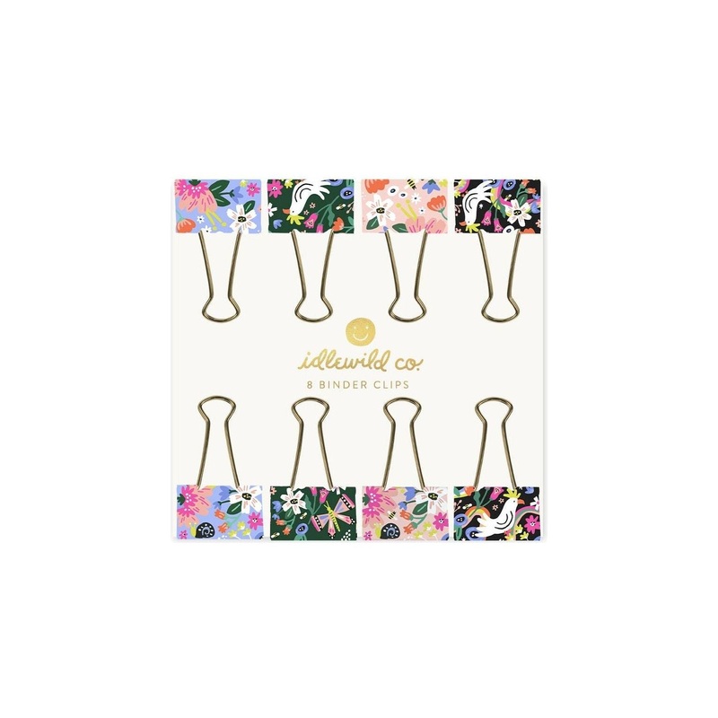 Floral Binder Clips