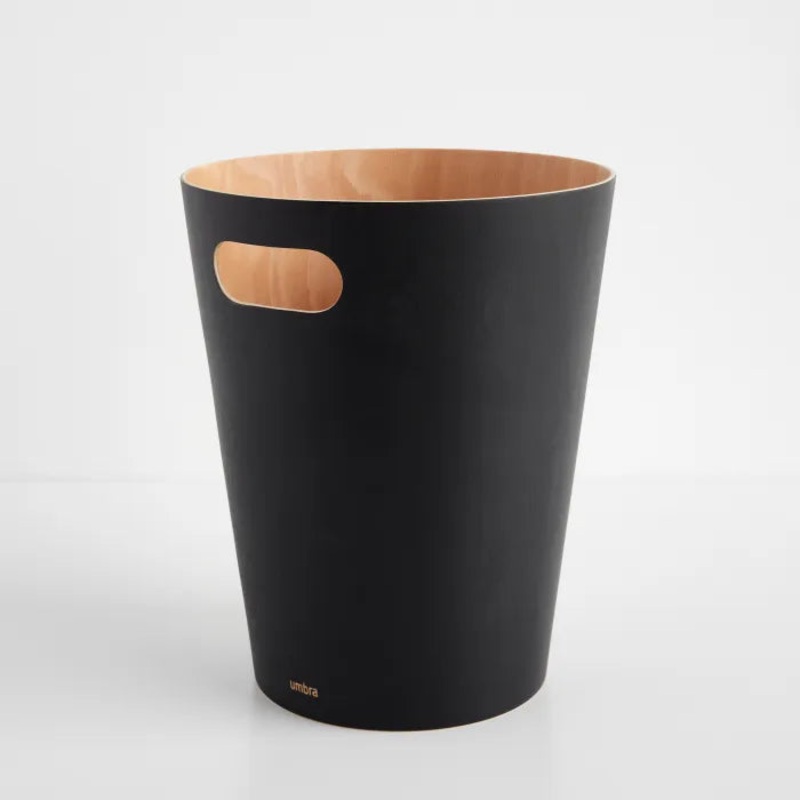 Garbage Can - Black & Natural