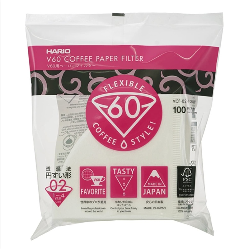 Hario V60-02 Filters- White