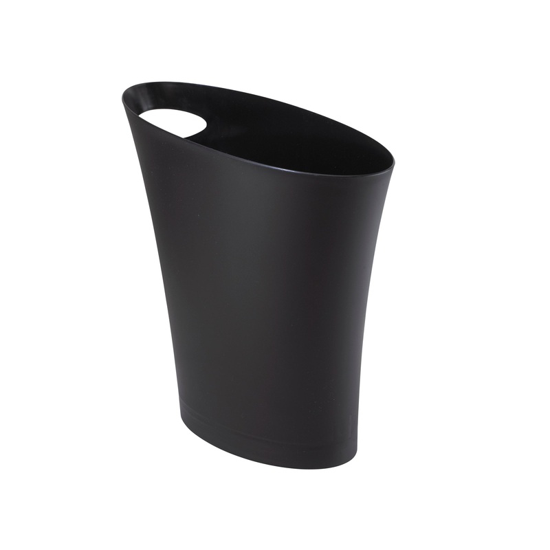 Skinny Garbage Can - Black