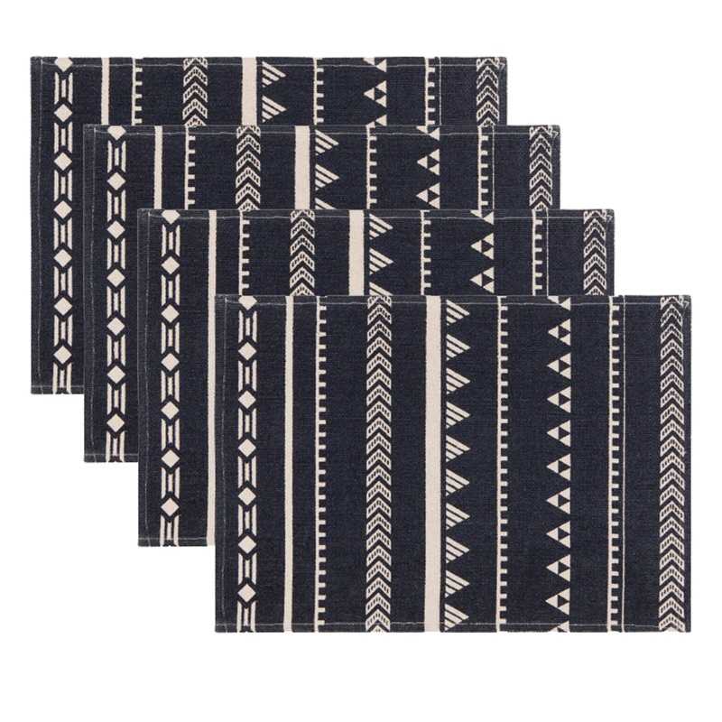 Placemat Set - Symmetry Midnight