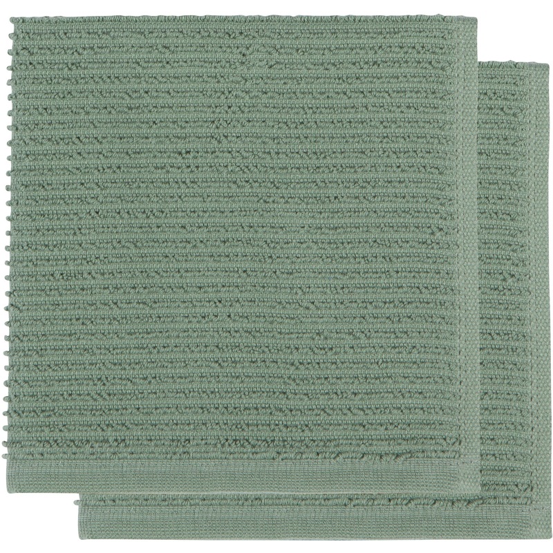 Ripple Dishcloth Set - Elm Green